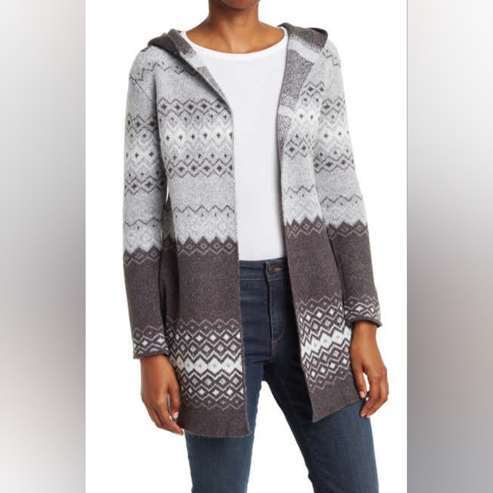 Love By Design Apollo Hooded Pattern Cardigan XL